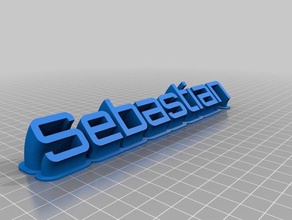sebastian office customized 3d print model - Mito3D