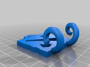 chave de gancho dota2 A impressão 3d 3d print model - Mito3D