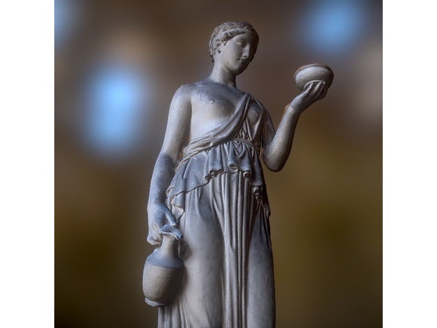 hebe scans e réplicas Impressão 3d A impressão Digitalização em digitalização chiton taça grego musa mitologia religião escultura estátua vaso a mulher juventude 3D print model - Mito3D