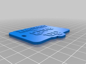 barcolornevergiveup keychains customized 3d print model - Mito3D
