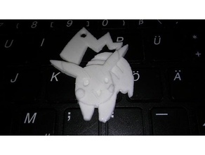 pikachu key chain keychains 3d print model - Mito3D
