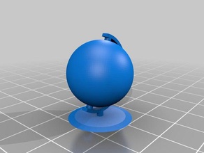 simple paintable globe 3d printer parts 3d print model - Mito3D