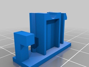 curtain track stop plastic 3d printing home decor 3d print model - Mito3D