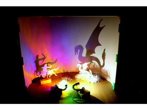 luz, sombra de jogar a tela titular grampo porta-ferramentas & caixas luz fantoche jogo 3d print model - Mito3D