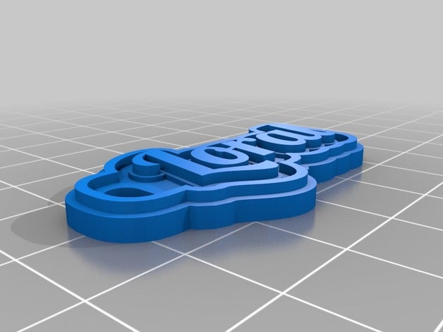 il mio personalizzato multiline tag portachiavi i su misura 3D print model - Mito3D