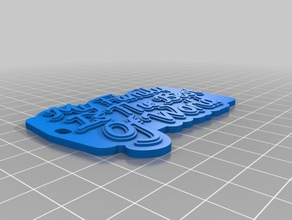 my family best world keychain keychains customized 3d print model - Mito3D