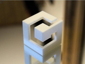 nintendo gamecube logo 3d signs & logos 3d print model - Mito3D