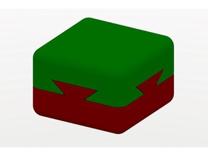 unmöglich Schwalbenschwanz-box Container box Schwalbenschwanz geometrie illusion 3d print model - Mito3D