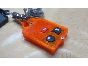 ford key fob - 3 4 button automotive freestar explorer keychain keychains keyring 3d print model - Mito3D