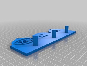 my customized key hanger customizer - laura organization 3d print model - Mito3D