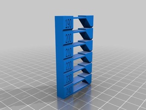my customized test tower - pla 240-190 3d printing tests 3d print model - Mito3D