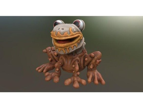 burritoad creatures burrito creature drawfee frog monster toad 3d print model - Mito3D