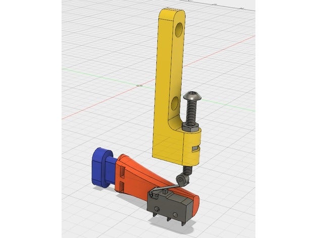 anet z ekseni son durağı ayarlayan a8 3d yazıcı parçaları ayarlanabilir endstop modifiye yükseltme dur sonu yüksekliği yükseklik ayarlayıcısı 3D print model - Mito3D