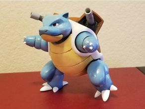 blastoise action figure toy & game accessories articulated pokemon figures turtle turtok 3d print model - Mito3D