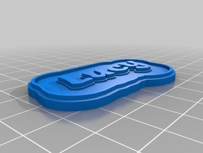 lucie para colgar de porte-clés personnalisé 3d print model - Mito3D