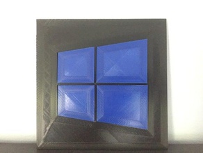 windows 10 a tema pulsante start La stampa 3d 3dprintable il decorativo logo di puzzle 3d print model - Mito3D