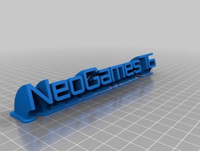 texto neogames76 office personalizado 3d print model - Mito3D