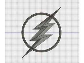 flash logo sikke ve rozetleri 3d print model - Mito3D