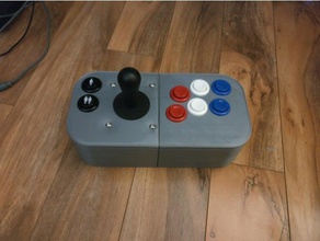 retropi arcade stick remix 3d baskı joystick mame 3d print model - Mito3D
