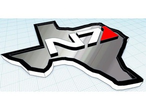 n7 logo within texas signs & logos badge masseffect mass effect 3d print model - Mito3D