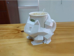 bulbasaur cup holder kitchen & dining coffe coffee pokemon go 3d print model - Mito3D