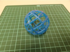 der grid-ball Mathe-Kunst 3d print model - Mito3D