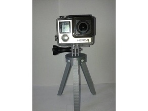 gopro hero 3-5 trépied de la caméra 4 5 3 montage session pour fixation 3d print model - Mito3D