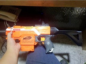 nerf mp5 pdw stock like 3d printing gun 3d print model - Mito3D
