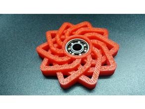 lotus rose spinner toys & games fidget toy flower 3d print model - Mito3D