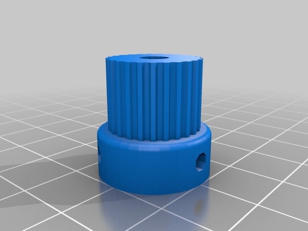 my customized parametric pulley - lots tooth profiles 3d printer parts 3D print model - Mito3D