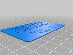 jason maggie business card office customized 3d print model - Mito3D