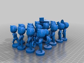 tous les 20 fallout 4 figurines bobble-head bobblehead bobble head fallout4 jeux sur pc 3d print model - Mito3D