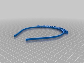 birthday headband accessories 3d print model - Mito3D