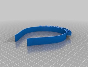 birthday headband - larger accessories 3d print model - Mito3D