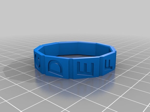 meine angepasste äußere ring customizer openscad Container kundengebundene 3D print model - Mito3D