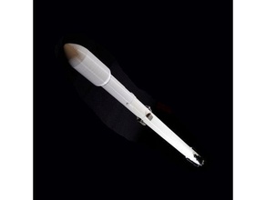 spacex falcon 9 modelo de kit La impresión en 3d dragón la cápsula elon musk iss el aterrizaje nasa órbita cohete espacial rocketship espacio vuelo estación x 3d print model - Mito3D