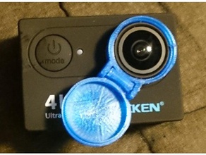 eken h9r azione coperchio dell'obiettivo della fotocamera la action cam sjcam 3d print model - Mito3D