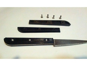 knife handle yanagiba made kitchen & dining 3d print model - Mito3D