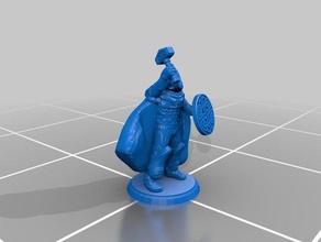 paladin in miniatura giochi e giocattoli chierico d&d i draghi dungeon dungeons dragons mini pathfinder 3d print model - Mito3D