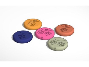 runewars miniaturas de energia tokens brinquedo & acessórios para jogos rune 3d print model - Mito3D