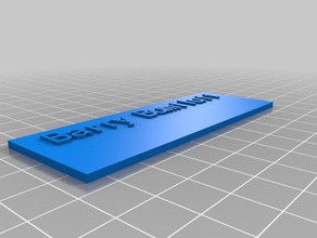 my customized nameplate plaque customiser signs & logos 3d print model - Mito3D
