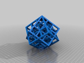 lattice cebe math art customized 3d print model - Mito3D