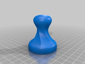 updated twisted coffee tamper 50mm diameter kitchen & dining household 3d print model - Mito3D
