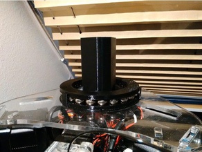 horizontaler garnrollenhalter-delta 3d-Drucker 3d Drucker Zubehör filament-Halter filament spool holder microdelta spoolholder spool-Halter spool-roller stehen 3d print model - Mito3D