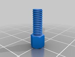 m4 10mm nut bolt washer threaded rod factory parts customized 3d print model - Mito3D