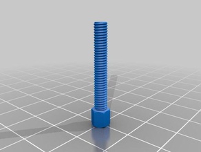m4 25mm nut bolt washer threaded rod factory parts customized 3d print model - Mito3D