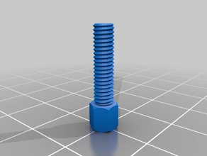 m4 15mm nut bolt washer threaded rod factory parts customized 3d print model - Mito3D