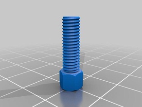m5 15mm nut bolt washer threaded rod factory parts customized 3d print model - Mito3D