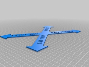 buildplate arrows 3d printing arrow big design funny large sign tevo printer tarantula 3d print model - Mito3D