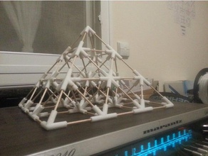 Modulares Pyramiden-kit Mathe-Kunst 3d-geometrie Kristall-Struktur kit modular 3d print model - Mito3D